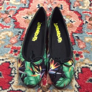 Loudmouth Bella Ballet Flats Bora Bora Sz 6